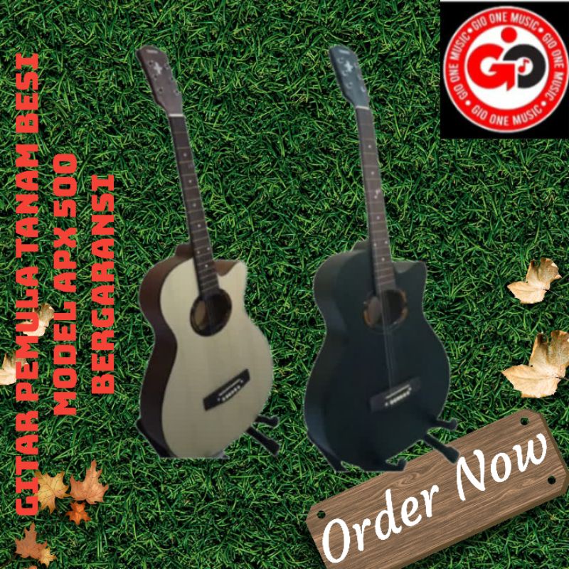 Gitar Akustik/Elektrik Apx500ii Pemula Tanam Besi Free Paking Kayu