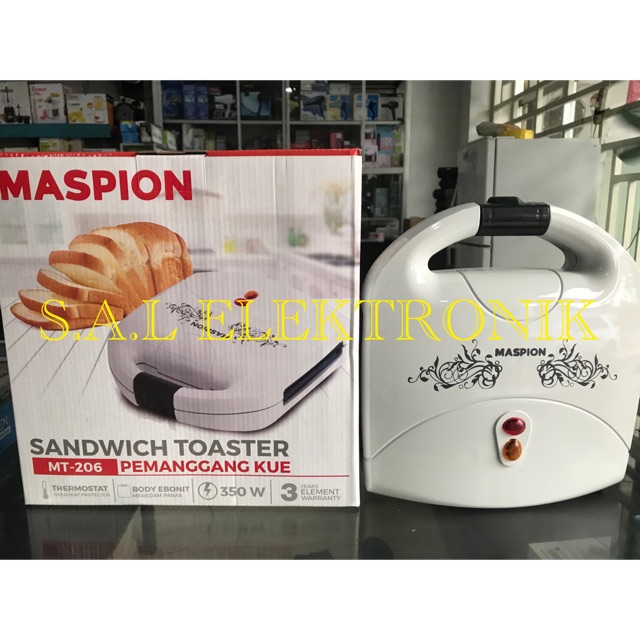 panggangan roti sandwich toaster maspion 206