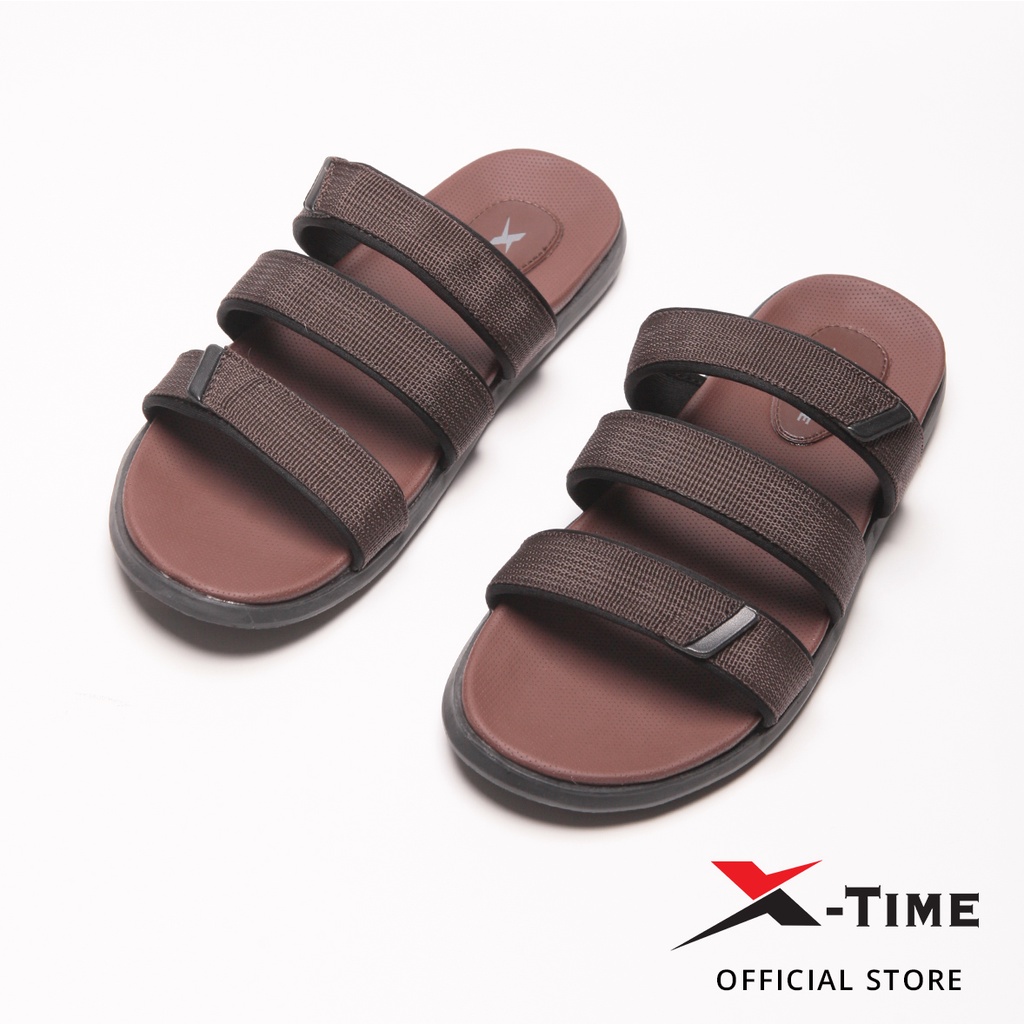 X-Time Sandal Pria Bahan Strap Honduras Man Straps 03- Brown