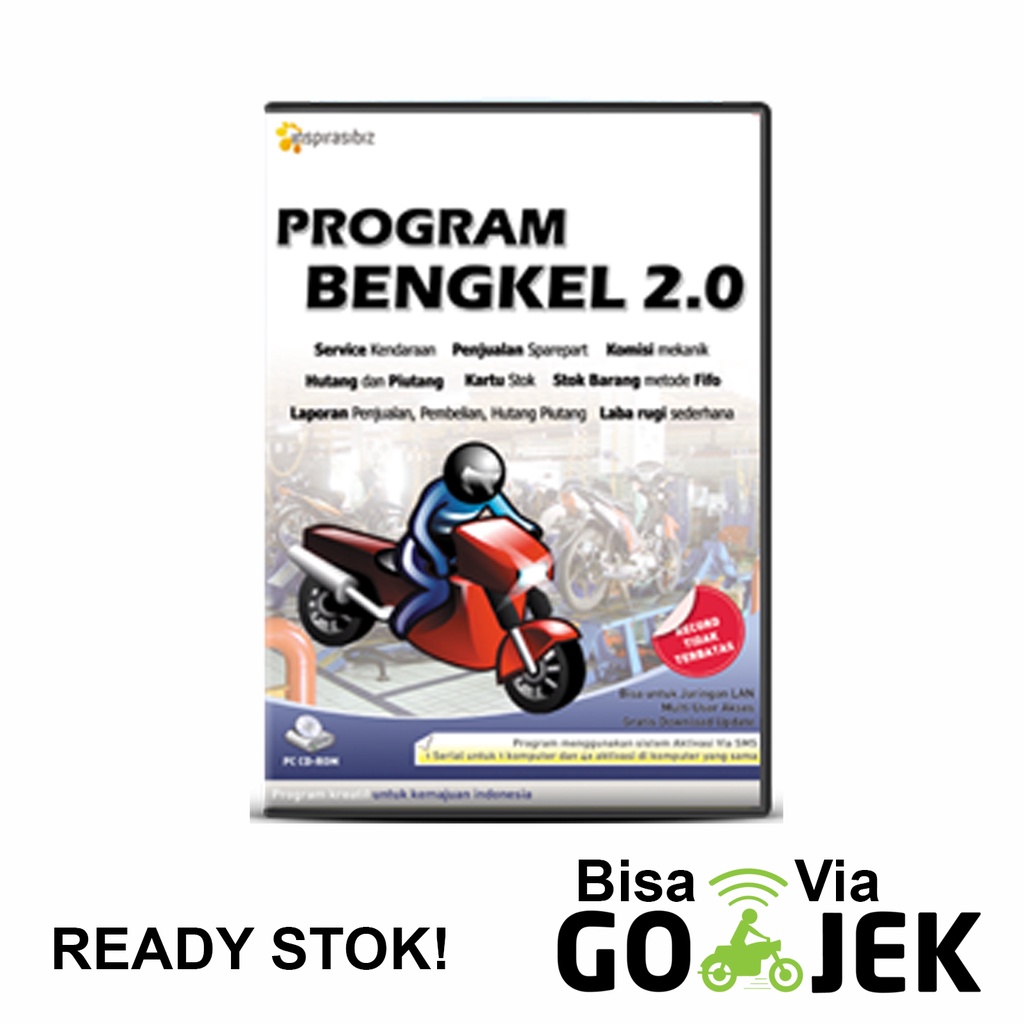 SOFTWARE PROGRAM BENGKEL 2.0 - BISA CATAT RIWAYAT SERVICE KENDARAAN &amp; PENJUALAN SPAREPART