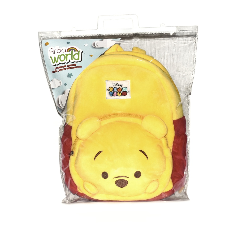Tas Ransel Boneka Karakter Original Disney Tsum Tsum Plush 14" Backpack Winnie the Pooh