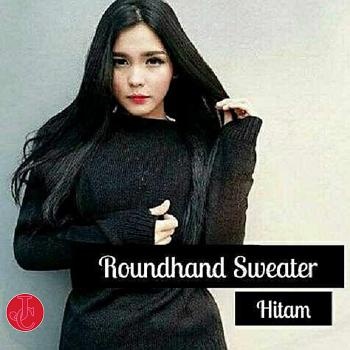 Sweater wanita Roundhand lengan bolong Baju Atasan Wanita Korea Style Sweater Rajut Korea Roundhand Sweater fj