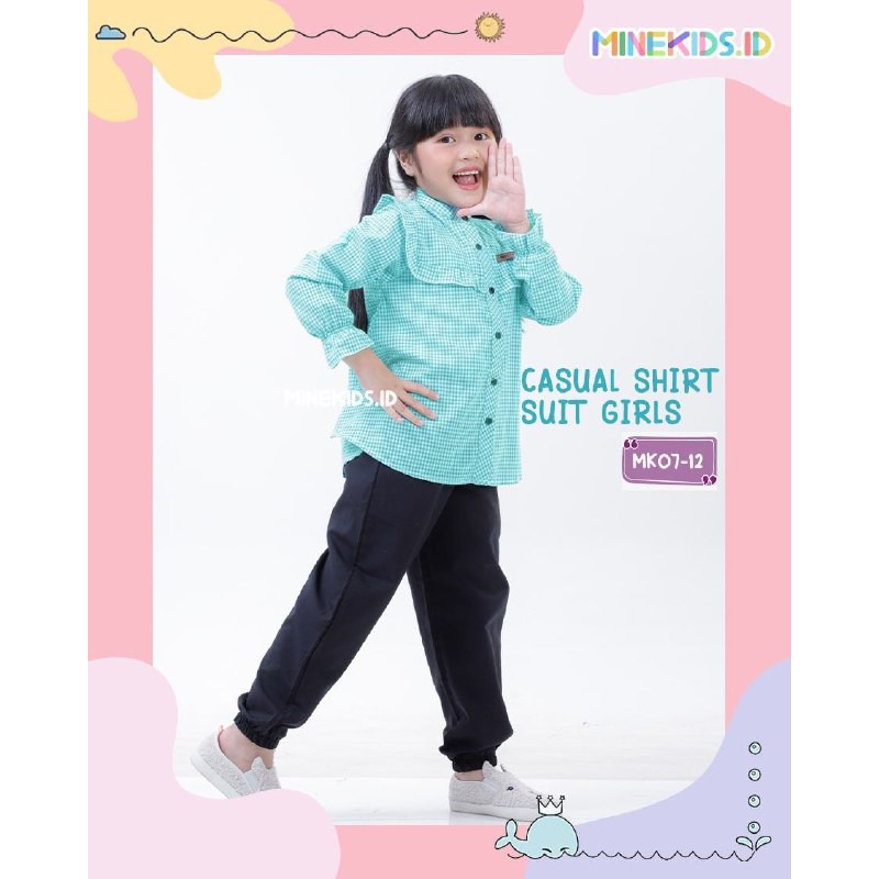 Afsheenastore Setelan Anak  Perempuan Casual Set By Mine Kids