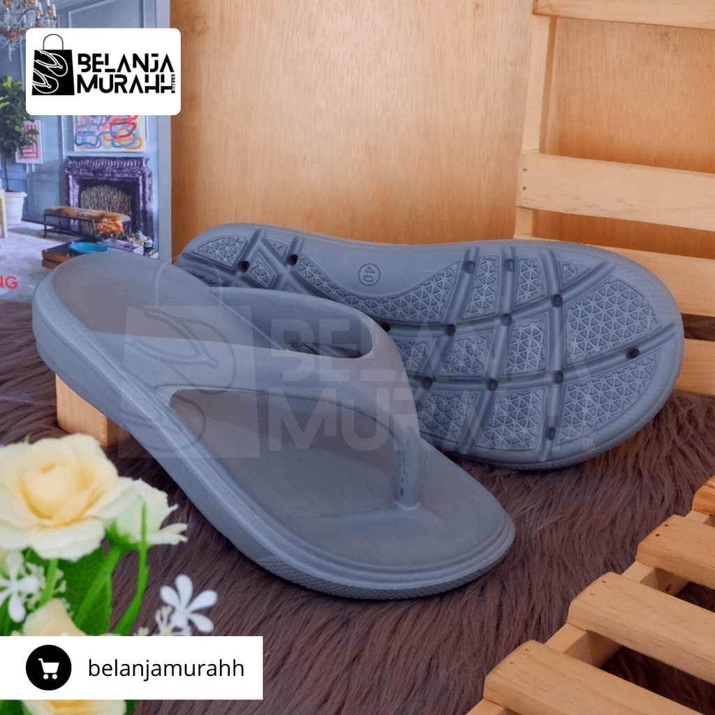 Sendal Jepit Karet Pria / Sandal Jepit Eva Pria Polos Empuk Anti Slip Dan Anti Air