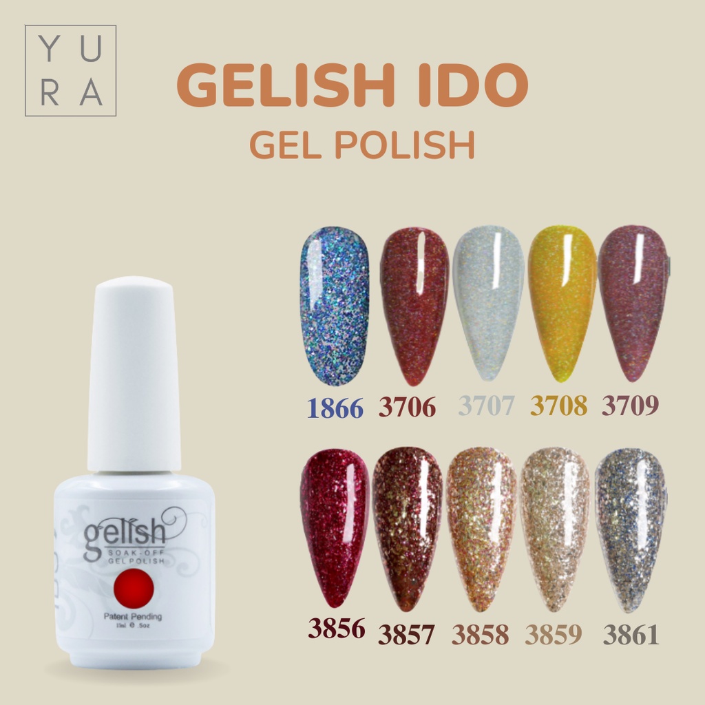 Gelish IDO GIDO Kutek Gel Nail Polish UV LED No. 1546-3861