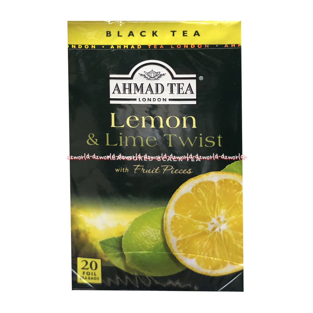 Ahmad Tea Lemon &amp; Lime Cold Brew Iced Tea 20bag Lemon Tea Ahmadtea Teh Rasa Lemon Jeruk Nipis Black Tea Teh Hitam