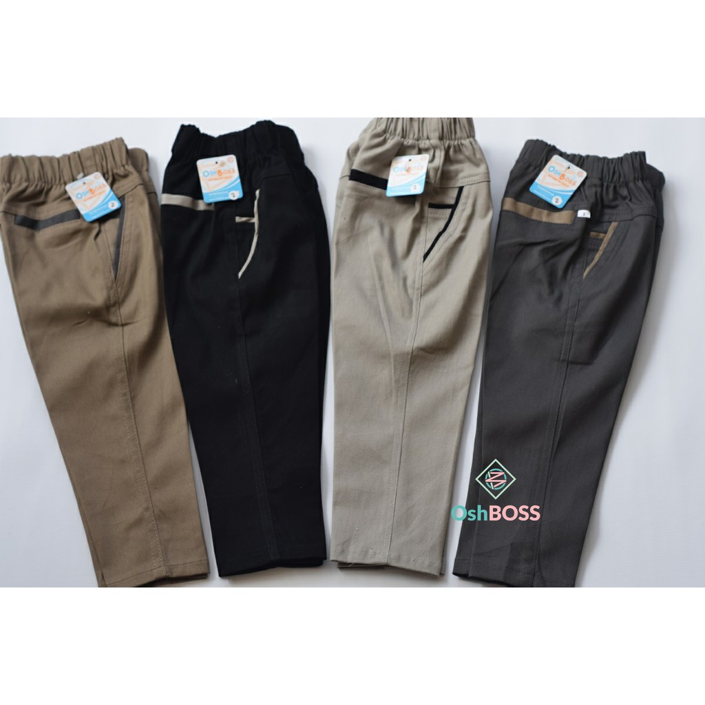 COD CELANA CINO PANJANG ANAK KUALITAS PREMIUM TERBAIK TERLARIS USIA 1-12 TAHUN WARNA ABU DAN HITAM-2