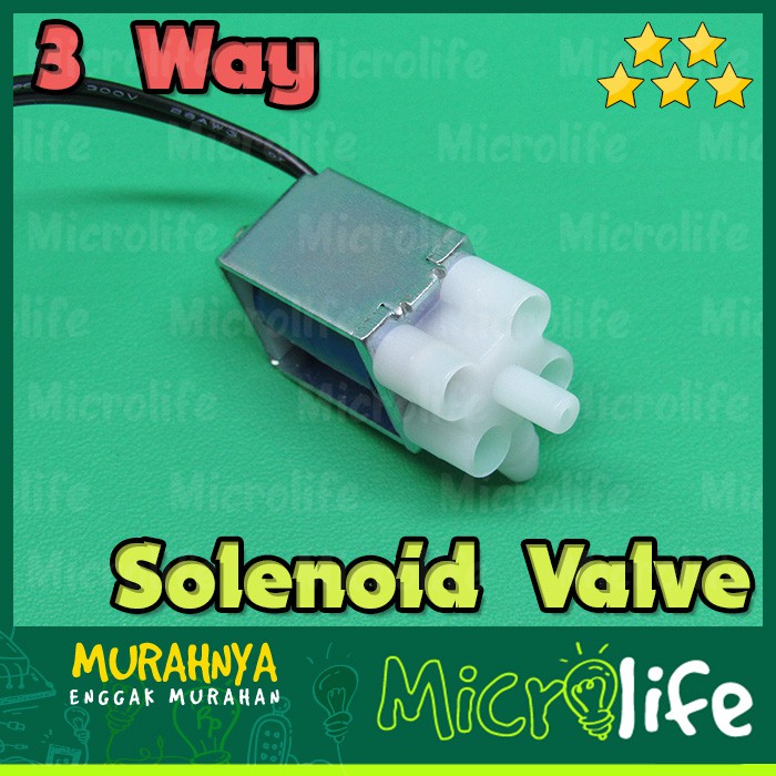 ELECTRIC SOLENOID VALVE 3 WAY 6v