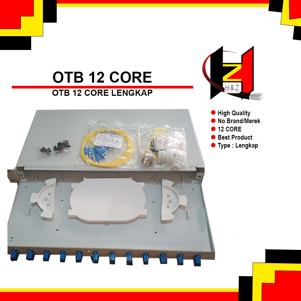 OTB 12 Core LENGKAP SC UPC / ODF / Roset 12 Core FTTH