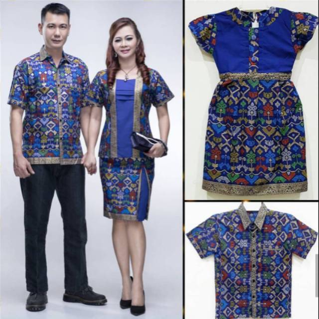 BATIK SARIMBIT BATIK COUPLE ROK BLUS BATIK KELUARGA