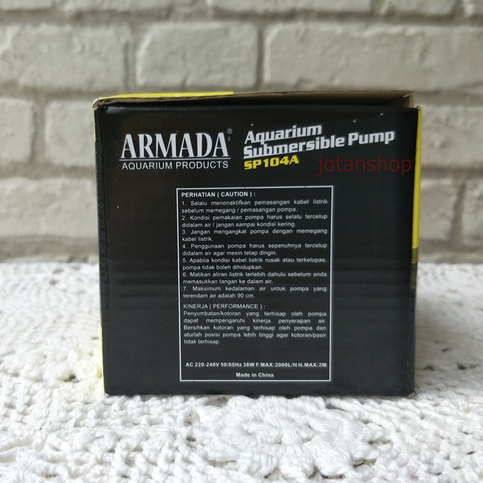 Armada SP104A sp 104a sp104 mesin pompa celup aquarium aquascape kolam