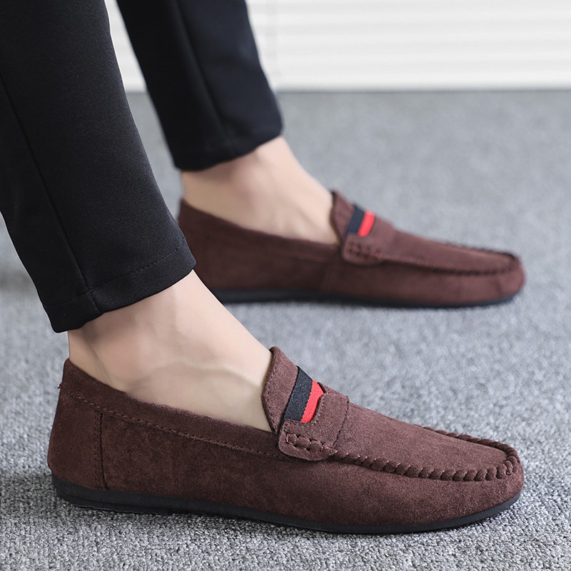 casual suede loafers