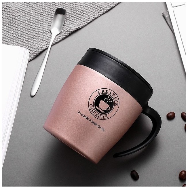 THERMOS MUG CANGKIR TRAVEL KOPI + SENDOK INGENUITY