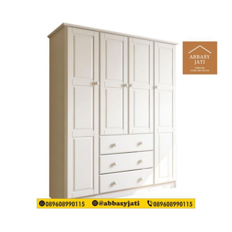 LEMARI ALMARI 3 PINTU FURNITURE MINIMALIS JEPARA