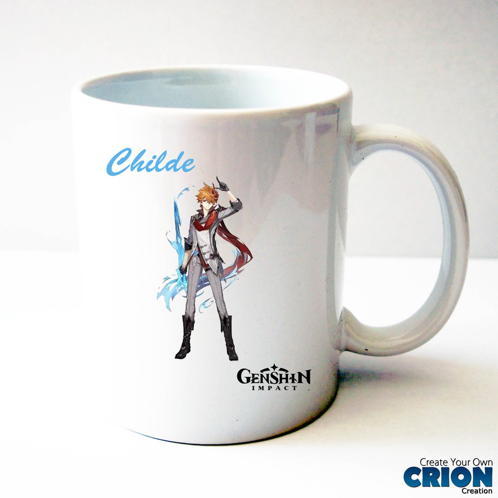 Gelas Mug Genshin Impact - Hadiah - Ulang Tahun - By Crion