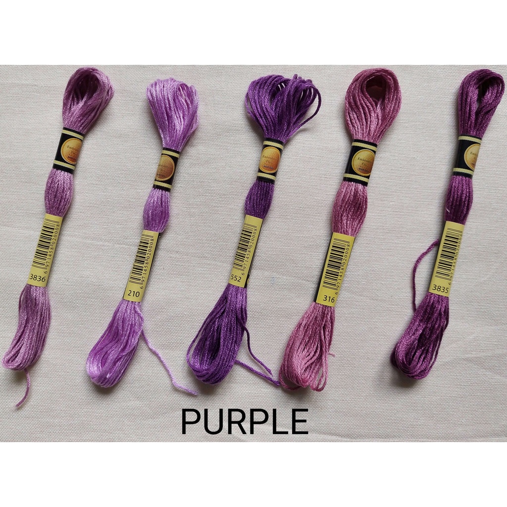 Benang Sulam CXC (Similar to DMC) PURPLE SERIES