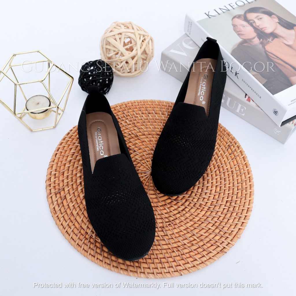 Gratica Sepatu Wanita Flat Shoes Rajut DR 40/PS 09