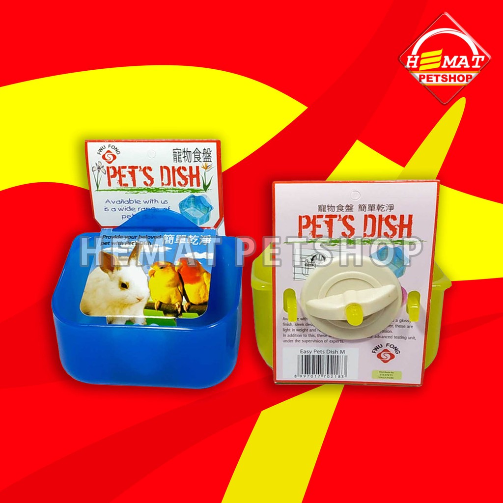 Tempat Makan Kelinci &amp; Hamster / Pet Dish Bulat M