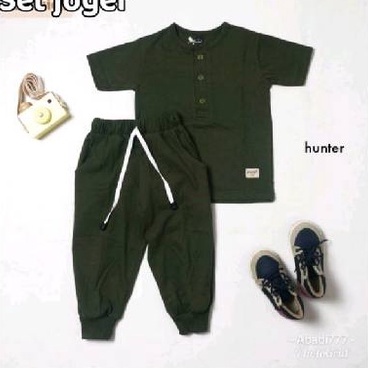 Setelan Anak Kekinian 1-5 Tahun Baju Anak Set Joger Kiano