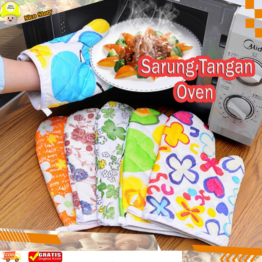 (NCS) Sarung Tangan Anti Panas Oven Mitt Kitchen Set Gloves Oven Microwave