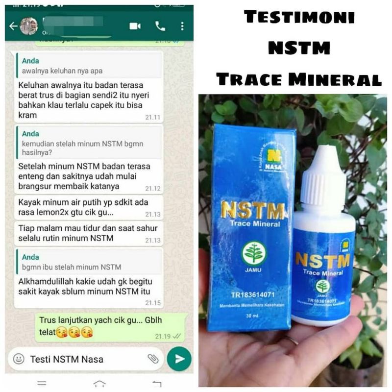 NSTM NASA SUPER TRACE MINERAL | NSTM NASA ORIGINAL 100 % | PRODUK NSTM