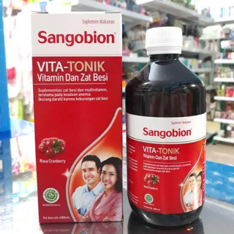 sangobion vitamin dan zat besi 400 ml/ Sangobion vita-tonik vitamin dan zat besi /sangobion