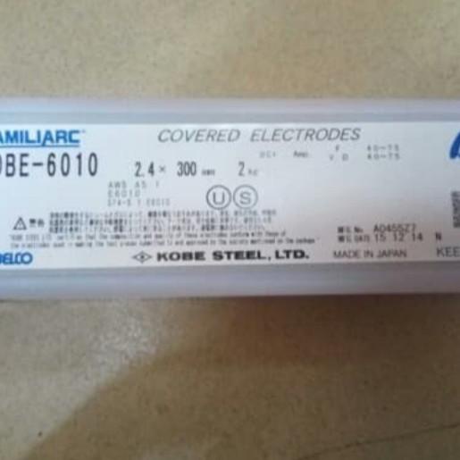 Kawat Las Familiarc KOBE - 6010 Covered Electrodes 2.4 x 300 mm 2Kg
