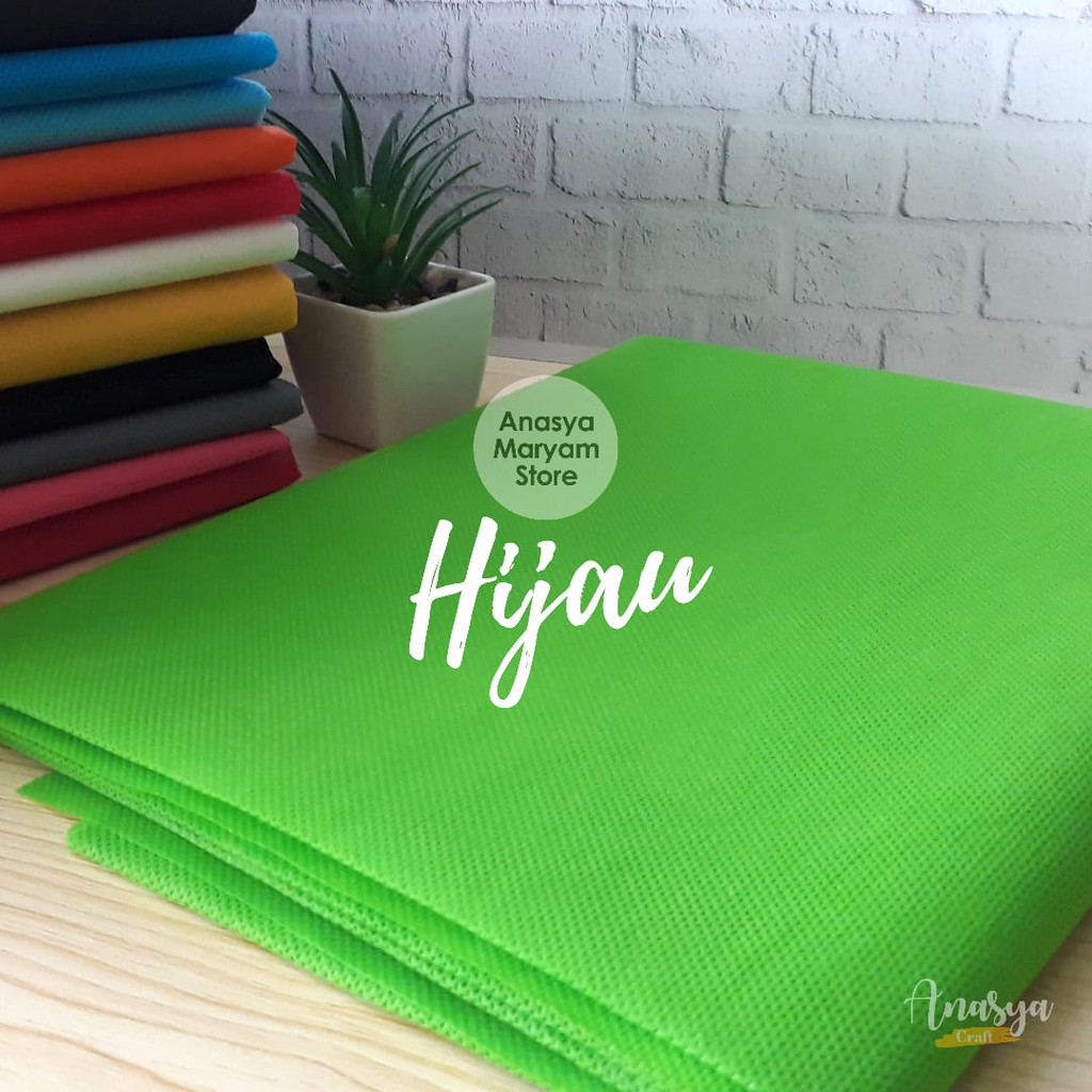 KAIN SPUNBOND BUKET MURAH PER 1 METER TEBAL-Hijau