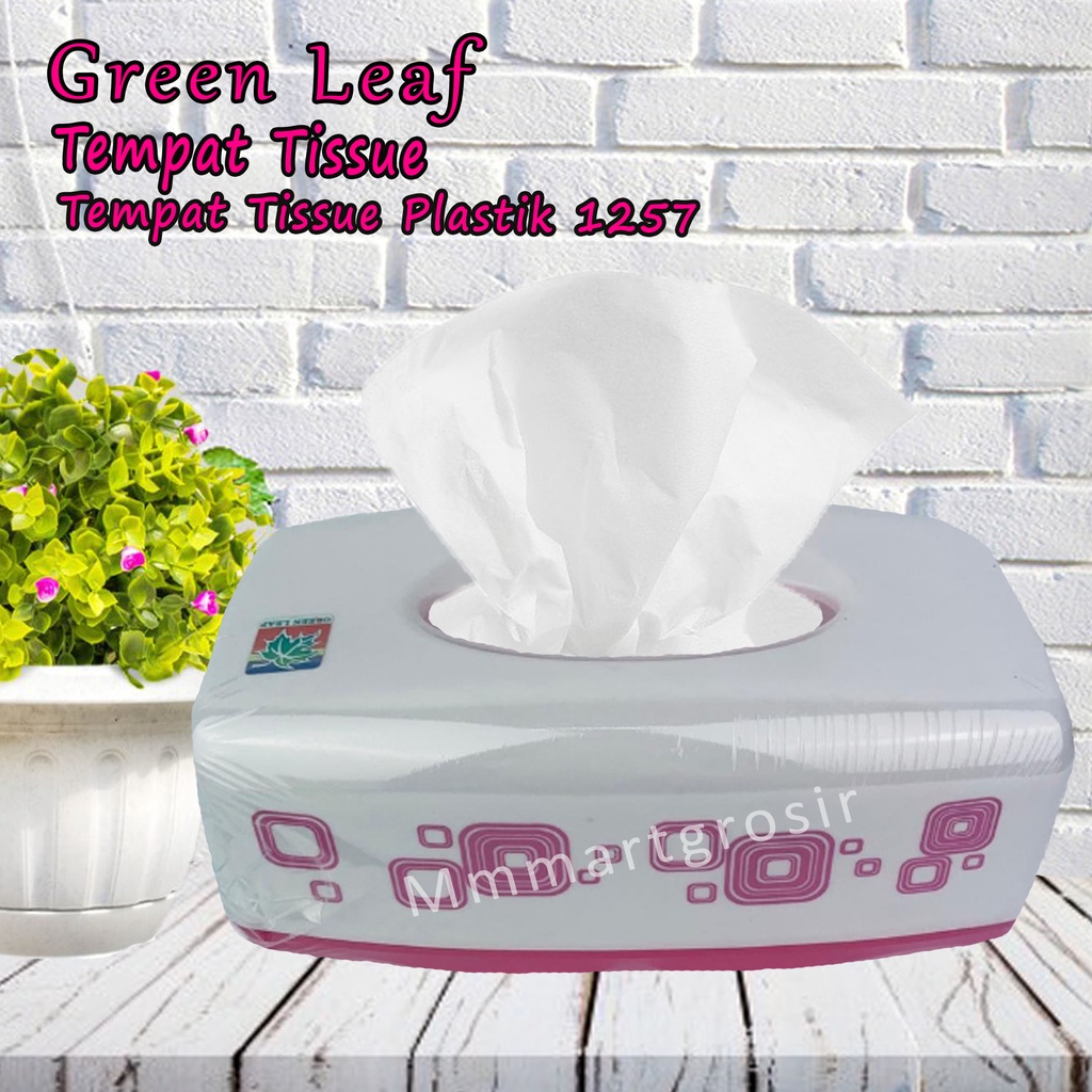 TEMPAT TISSUE GREEN LEAF 1257 / KOTAK TISU