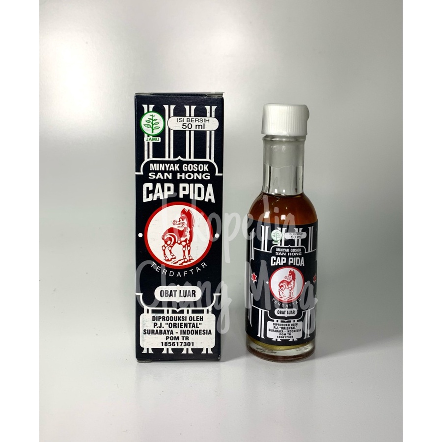 Minyak Gosok San Hong 50 ml / Minyak San Hong Cap Pida