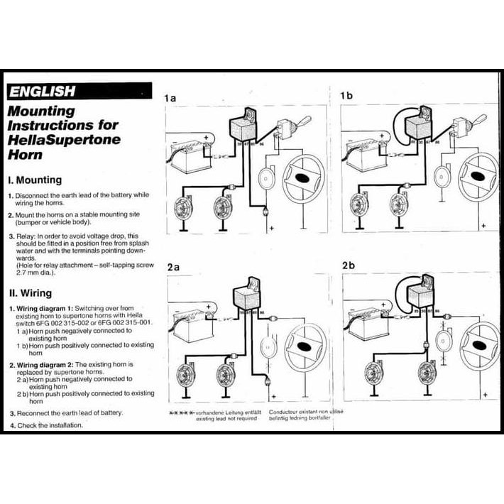 [DIAGRAM] Hella Supertones Wiring Diagram - MYDIAGRAM.ONLINE