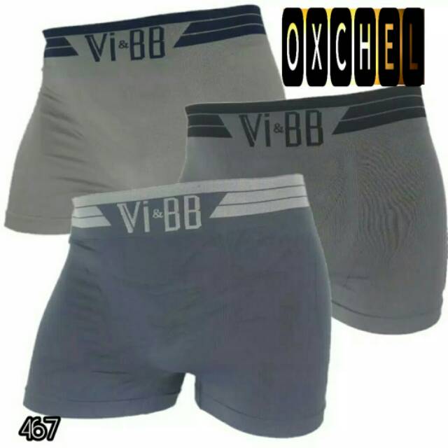K467 Celana Dalam Boxer M,L,XL - Celana Dalam Import Premium  V & BB