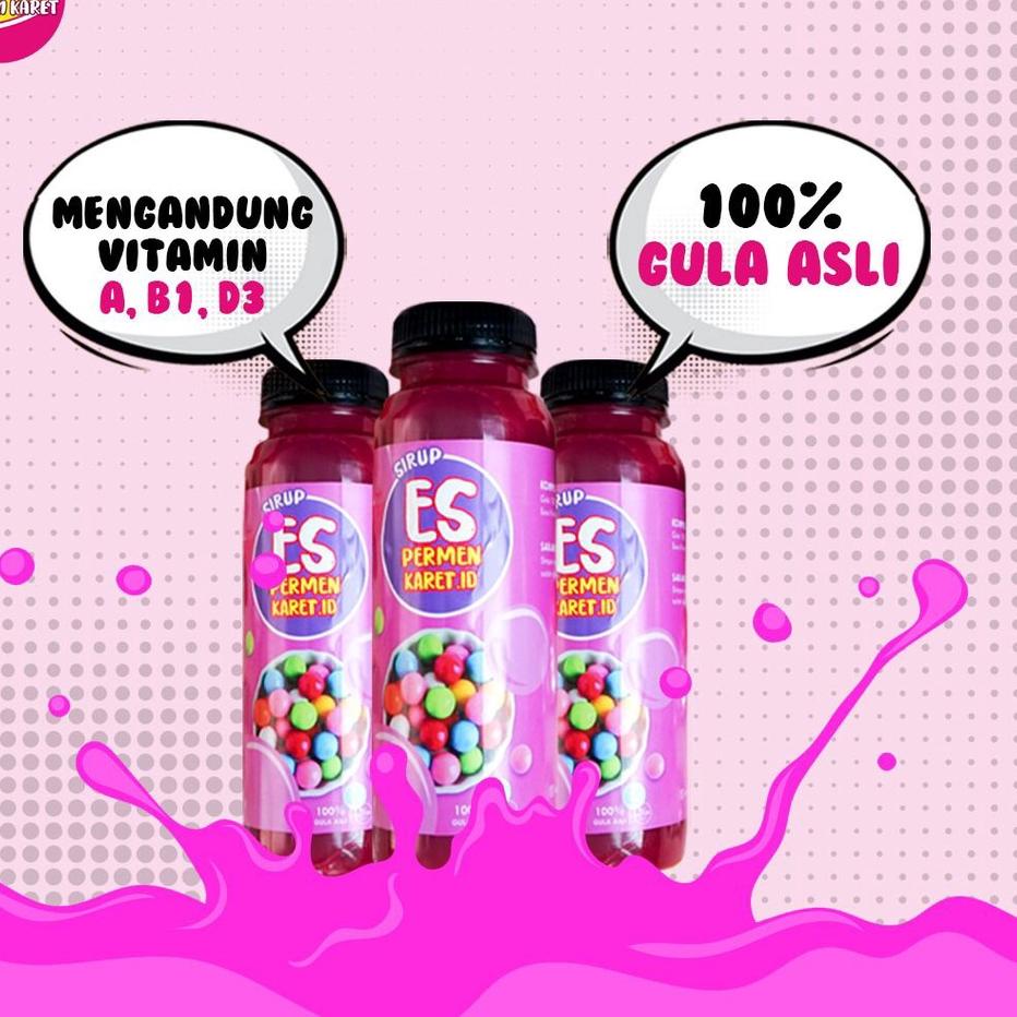 

(PRODUK RKNRY) Sirup Es Permen Karet Viral Surabaya