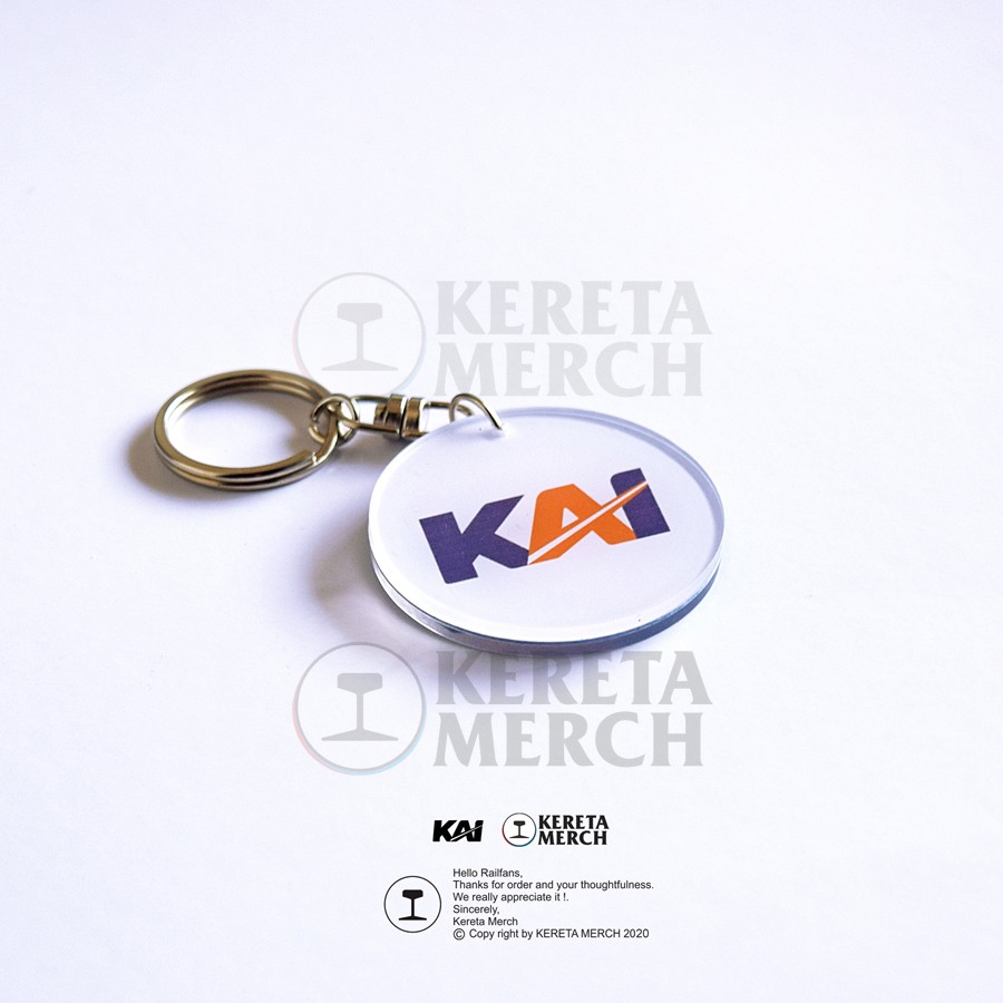 Gantungan Kunci Akrilik Keychain Kereta Api Logo Kai Ganci Akrilik Souvenir Shopee Indonesia