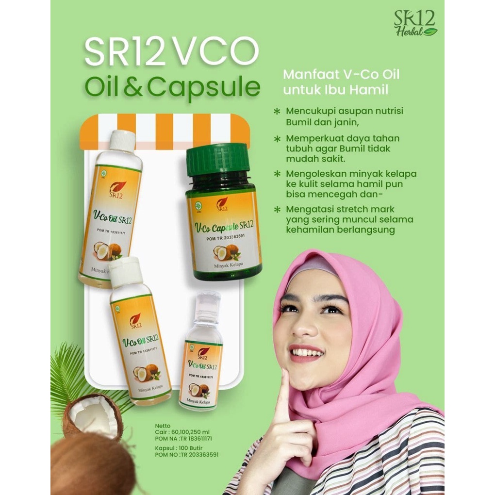 Vco SR12 - Vco - Minyak Kelapa Murni - Vco Virgin Coconut Oil