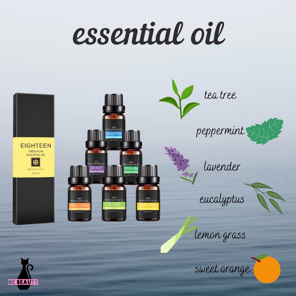 DIFFUSER OIL MINYAK ESSENSIAL ESSENTIAL HUMIDIFIER AROMATERAPI PAKET 10ML AROMA TERAPI AROMATHERAPY