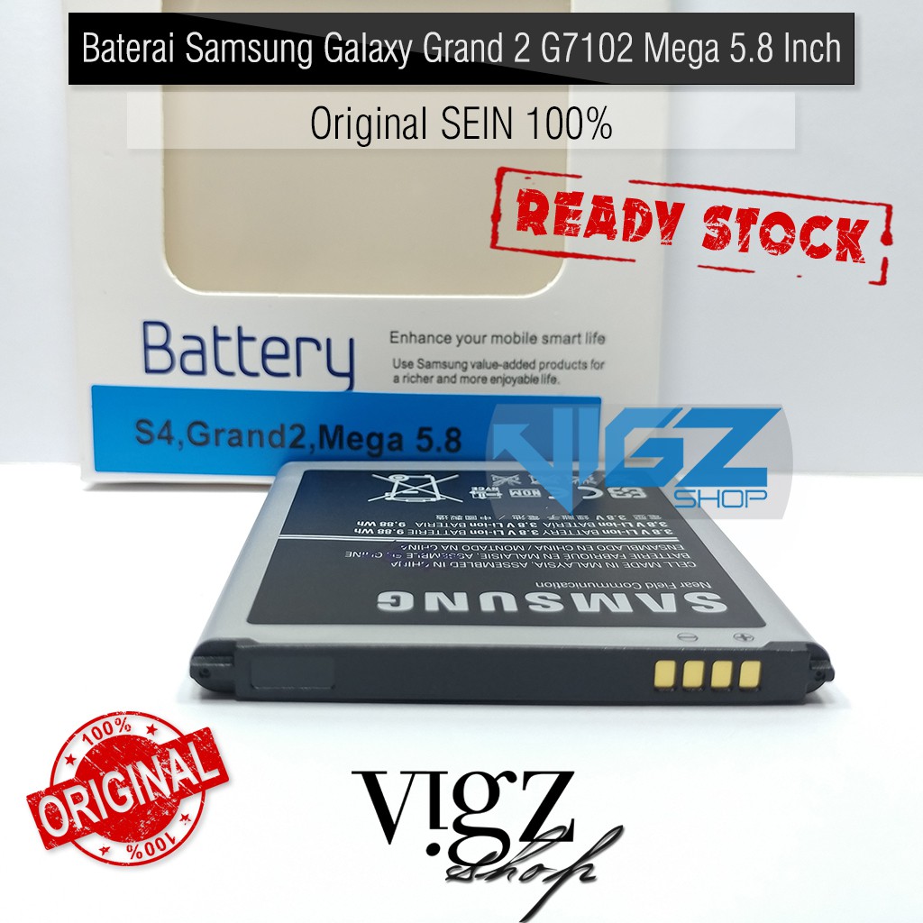 Baterai Battery Samsung Galaxy Grand 2 G7102 Mega 5.8 I9150 Original SEIN 100%