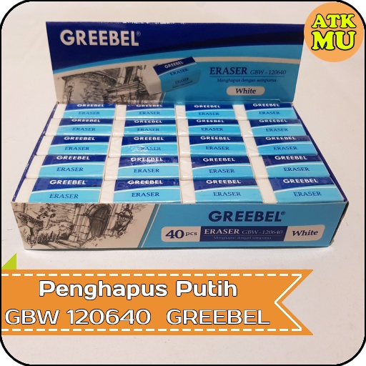 

Eraser Penghapus Putih Kecil GREEBEL GBW 120640 (Box)