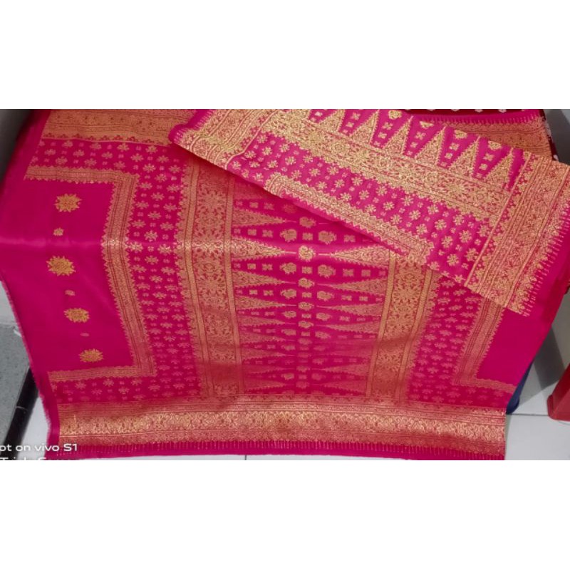 songket asli tenunan palembang