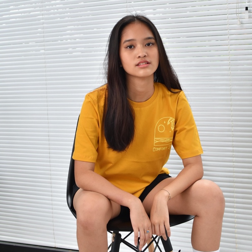 YOKUMA - Comfort Zone Premium T-Shirt Oversized - Mustard