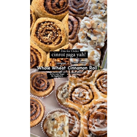 

whole wheat cinnamon roll (3 pcs)