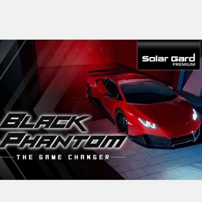 Kaca Film Mobil Solar Gard / Solar Gard Premium Black Phantom - Depan