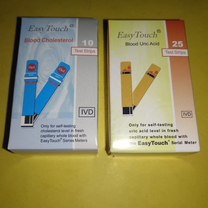 paket strip easy touch asam urat dan kolestrol stik colestrol asam urat