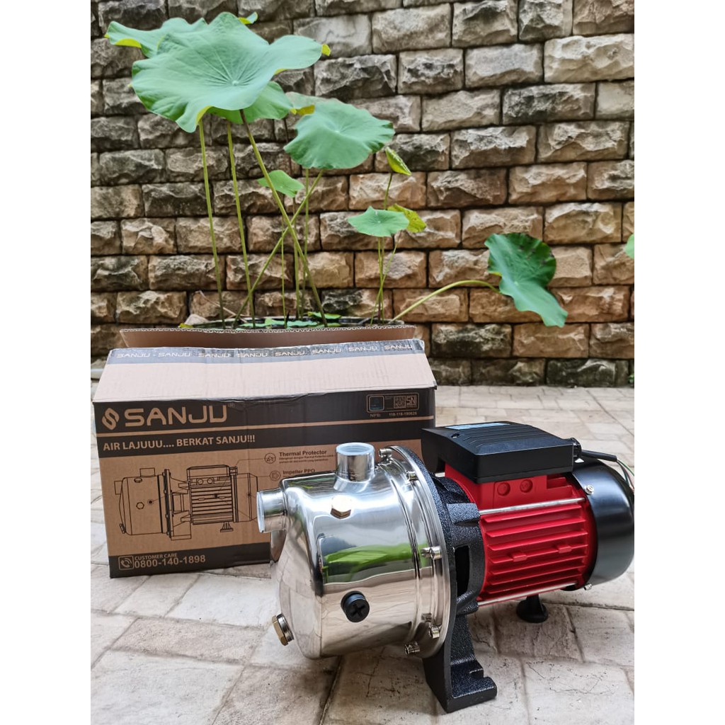 MAXPUMP SJ-80 Pompa Air Semi Jet Pump 220Volt 470Watt Stainless Tank Pompa Air Tanpa Tabung SEMI JET PUMP