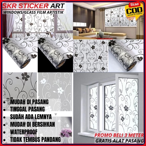 Stiker Kaca Motif /Stiker Kaca Jendela/stiker kaca kamar/stiker kaca Jendela rumah/Stiker Kaca