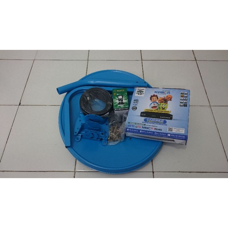 Paket parabola mini 45cm receiver k-vision
