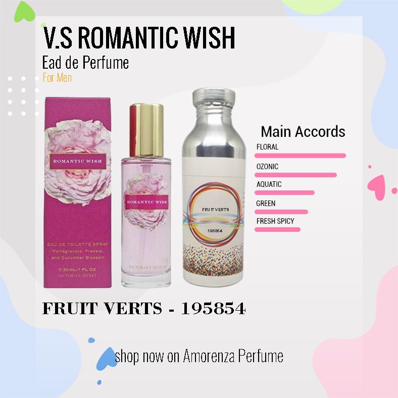 BIBIT PARFUM MURNI ROMANCE WISH - FRUIT VERTS NICA FRAGRANCE 250 ML SEGEL PABRIK