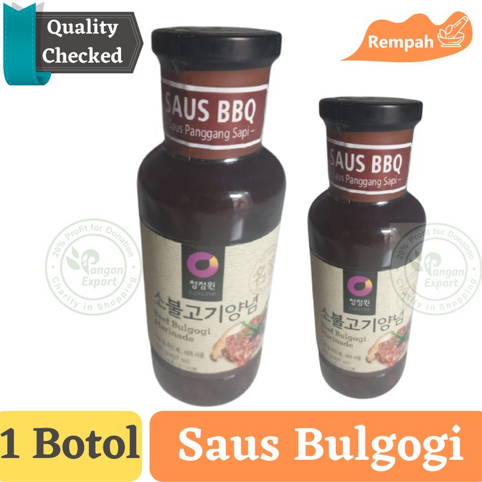 

Saus Bulgogi Korea , Beef Galbi Marinade BBQ Daesang