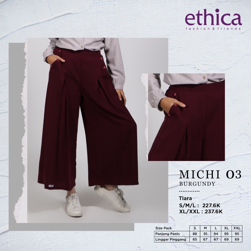 KULOT TERBARU 2021 ETHICA MICHI 03 BURGUNDY
