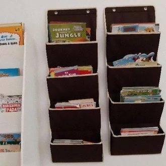 RAK BUKU MOTIP GARIS POLOS